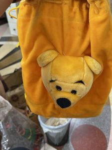 Yellow Plush Backpack
