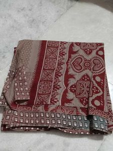 Green Floral Print Saree pack of 5