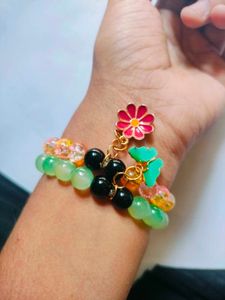 Charm Beads Bracelet Combo Of 2