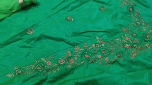 Embroidered Anarkali suit