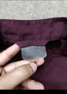 Asics Maroon Short Sleeve Jersey