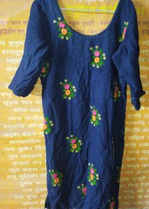 Embroidered Blue Kurta (38)