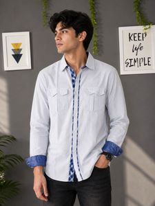 ZARA Stylish Men's White Casual Shirt