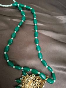 Handmade Deity Gemstone Bead Necklace