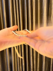 Brass Pearl Chain Necklace