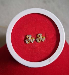 Charming Heart Stud Earrings gold 22crt