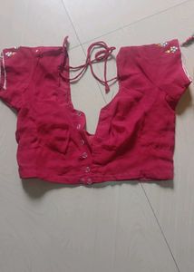 Stunning Embroidered maroon Saree