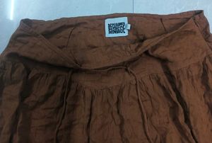 Flowy Boho Brown Maxi Skirt