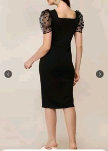 Chic Black Puff Sleeve Dress