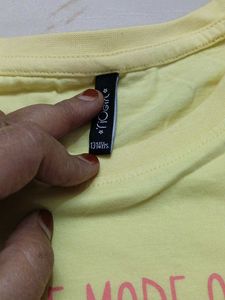 12-14 year Cute Yellow 'Dance Mode On' Tee
