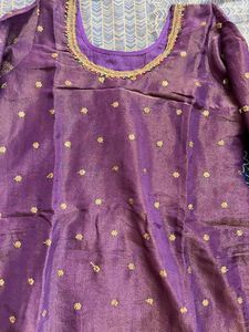 Shimmering Purple Ethnic Skirt