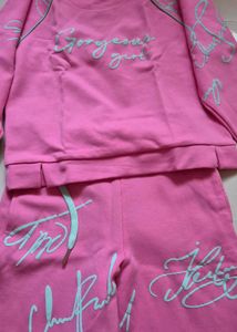 Pink "Gorgeous Girl" Co-ord Set