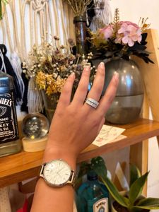 Sparkling Cubic Zirconia Ring Set