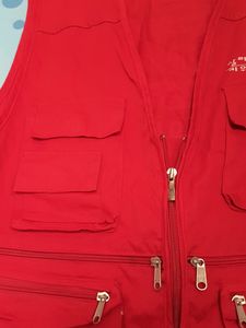 Bright Red Utility Vest