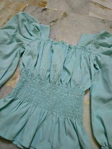 Chic Smocked Square Neck Top