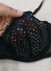 Black Polka Dot Bra 36ABC