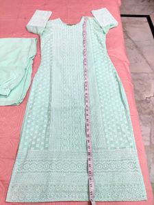 Elegant Mint Green Chikankari Kurta Set🌸🆕