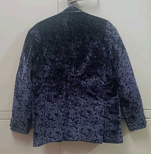 Boys' Royal Blue Velvet Blazer Suit