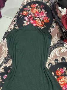 Dark Green Spaghetti Strap Top