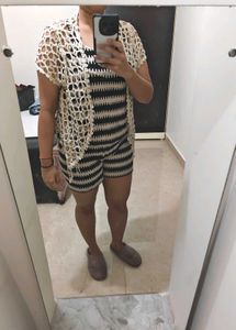 Crochet Openwork Cardigan