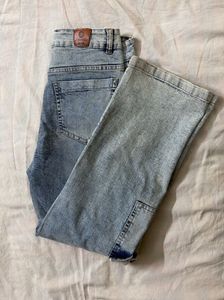 Womens blue Cargo Jeans