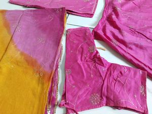 rajputi suit .Beautiful Pink Lehenga Choli with Du