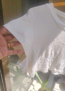 White crop top