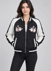 Atmosphere Embroidered Bomber Jacket