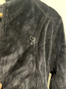 Black Velvet Hooded Tracksuit