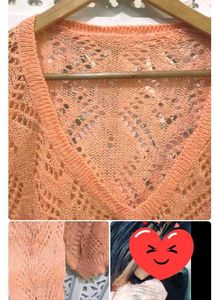 Combo Of 3, Crochet Top, Cardigan, Trouser