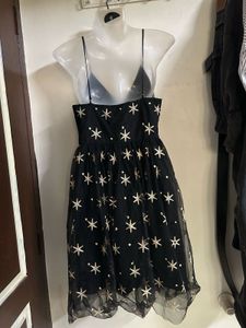 Starry Night Black Mini Dress