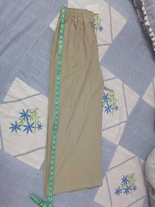 Comfortable Beige Wide-Leg Pants