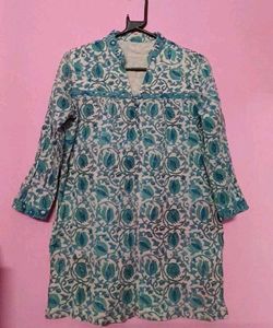 Blue Short Kurti