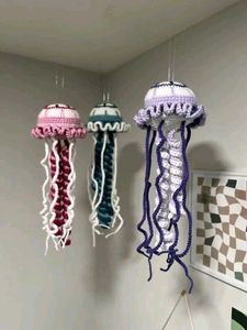 Crocheted Jellyfish keychain(1 piece)
