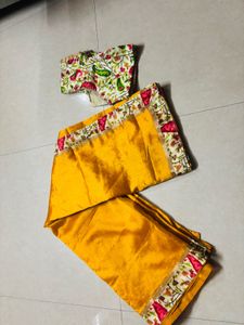 plain saree simple border with blous