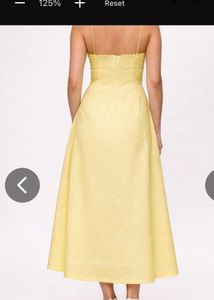 Yellow Spaghetti Strap Maxi Dress