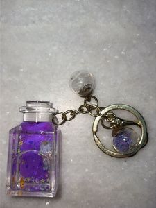 Cute Purple Potion Keychain