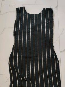 Elegant Black Striped kurta
