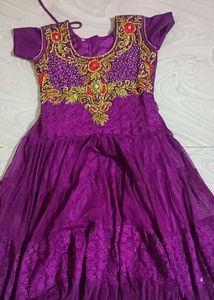 Purple festive dress set