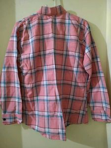 Pink Plaid Shirt