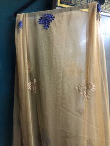 Embroidered Net Dupatta