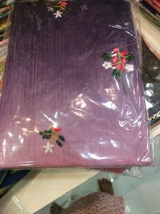 Tissue Fabric Saree With Embroidery Work Design