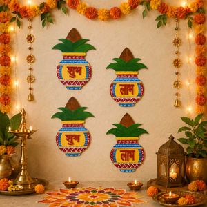 Kalash Wall Decor - Set of 1