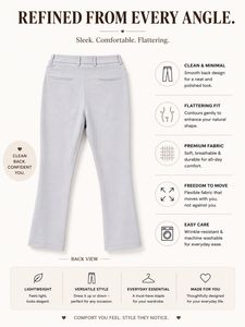 Light Blue Flared Comfort Pants