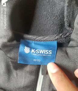 K-SWIESS Black Puffer Jacket with Hood OG