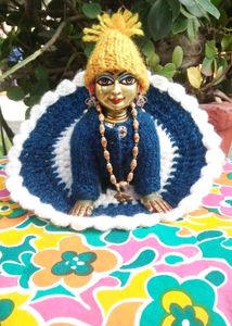 Krishna Idol with Knitted Outfit