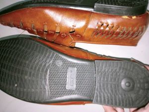 Neso Brown Leather Fisherman Sandals