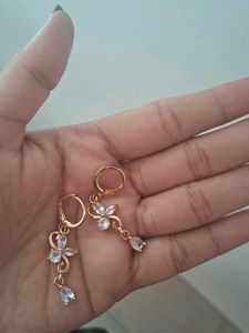 Elegant Rose Gold Tone Earrings