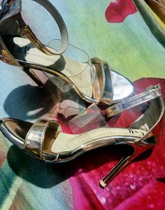 Chic Metallic Stiletto Sandals