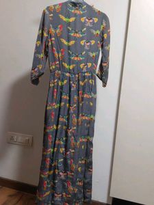 Butterfly Print Maxi Dress